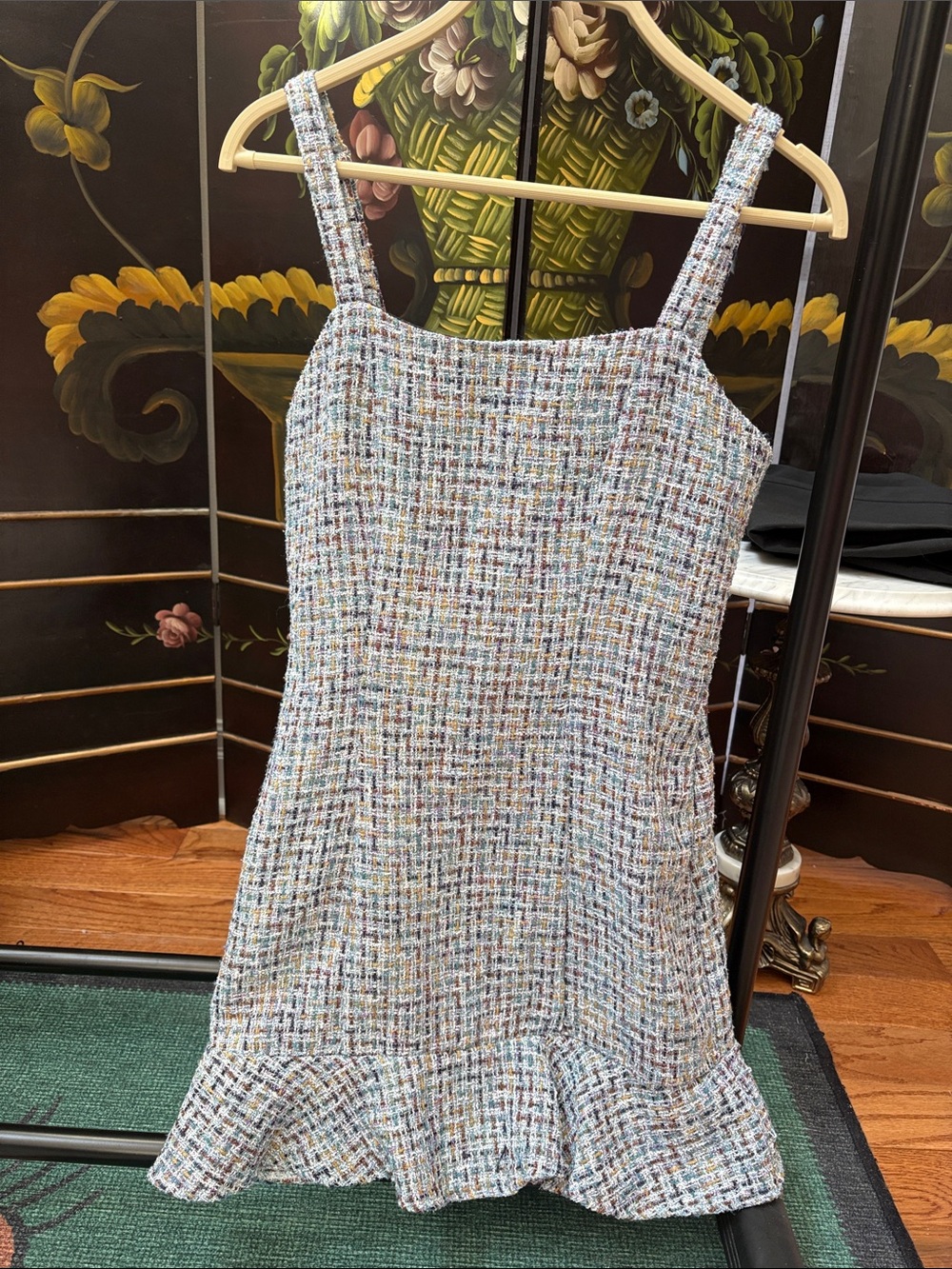 Forever 21 Tweed Mini Dress in Multicolor Pastels